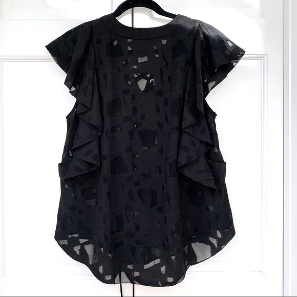 Iro Black Lace-Up Gilka Blouse - Picture 13 of 15